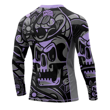 PRIDE OR DIE cold instinct L/S RASHGUARD - grey